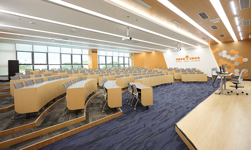 深圳南方科技大学商学院大楼-定制弧形桌