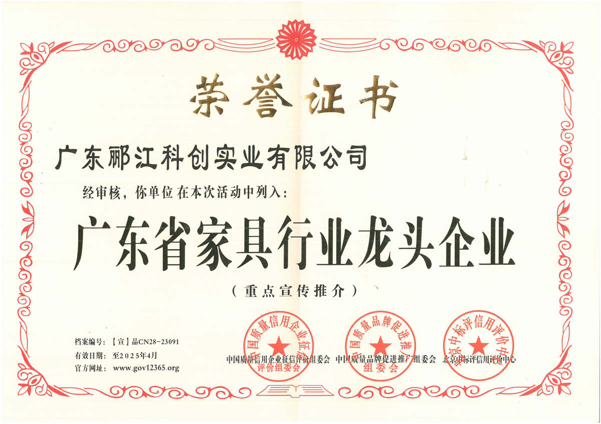 广东省家具行业龙头企业